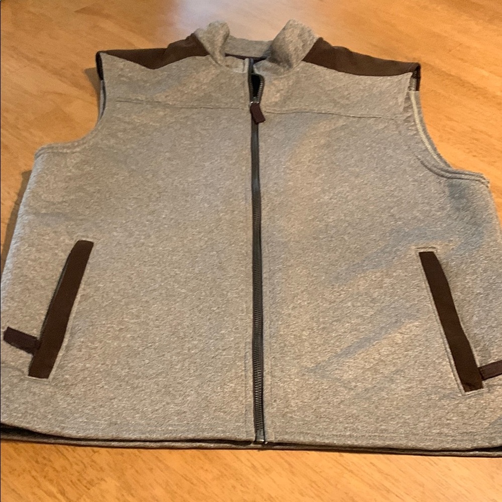 Sporty Gray and Brown Vest